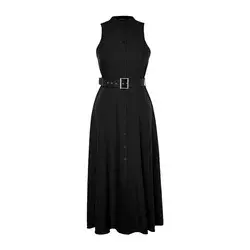 Trendyol Curve Ženska haljina Tbbss23Ah00277, Crna