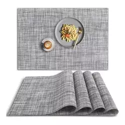 INF Set 6 pogrinjkov, 30x45 cm, mešane barve Silver+White, (22103448)