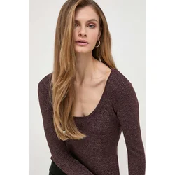 Pulover Max Mara Leisure ženski, rjava barva