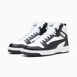 PUMA Rebound Sneakers, White/Black/Shadow Grey