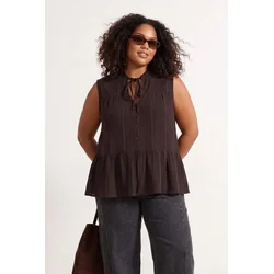 Trendyol Curve Ženska bluza Tbbss26Af00129, Braon