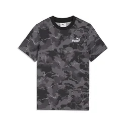 PUMA Essentials Camo Printed Tee Youth, Age, Black, 11-12Y