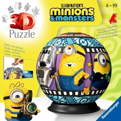 Ravensburger - Puzzle Puzzleball Minioni 3D - 40 - 99 kosov