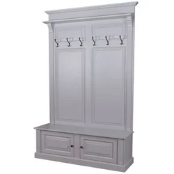 Casa Padrino country style solid wood wardrobe gray 140 x 41 x H. 210 cm - Wall wardrobe - Hall closet - Hall furniture - Wardrobe furniture - Country style furniture
