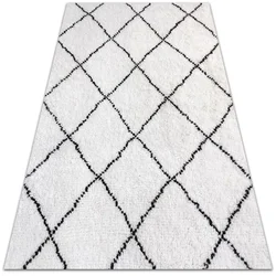Decormat Zunanja preproga Črne vzorčne črte 140x210 cm