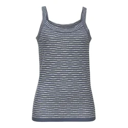 VIVANCE Top z naramnicami modra/bela