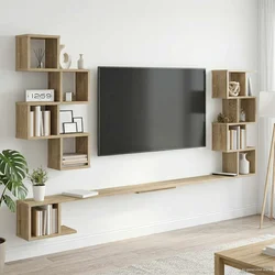 Polica za TV na zidu Hrast sonoma 180 x 15 x 94 cm