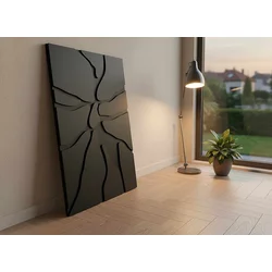 Wallity Dekorativna uramljena slika, 45x68cm, Crna