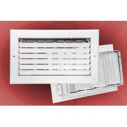 Aluminijumska zidna rešetka bez regulatora protoka 425x190mm ( 9830 )