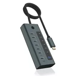 USB-C hub IB-HUB1457-C31, 7 vrat, 36W napajalnik