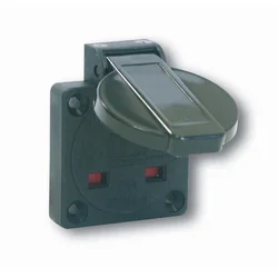 PCE Enofazna vtičnica P-Nova 16A 2P+Z 230V, prirobnica 50x50, angleška