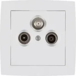 Elektromaterial-Lendava Vtičnica antenska sat.končna mikro bela