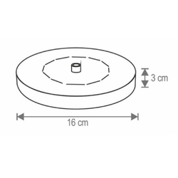 Baštenska plutajuca fontana SWF02 sa solarnim napajanjem 160x30mm
