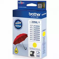 LC225XLY - Brother Cartridge, Yellow, 1200 pages