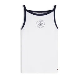 TOMMY HILFIGER Top črna/bela