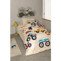 L`ESSENTIEL MAISON Ranforce posteljina (160x220) Cars Beige
