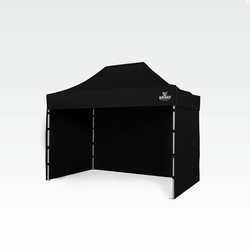 Paviljon za zabave 2x3m - plus 3 stene - Črna