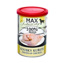 MAX Deluxe Dog Piščančji koščki, v konzervi 400 g
