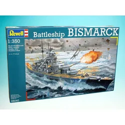 Plastični čoln ModelKit 05040 - bojna ladja BISMARCK (1: 350)