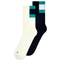 Nogavice On Courtside Sock High 2-pack Ivory/Midnight EUR 39-42,5