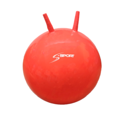 Žoga za skakanje, 55 cm, rdeča - S-SPORT
