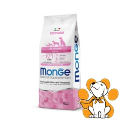 Monge All Breeds Pork with Rice&Potatoes 12kg, Kompletna Ishrana za Odrasle Pse