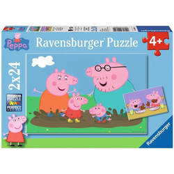 Ravensburger Slagalica Pepa prase, 2x24 dela