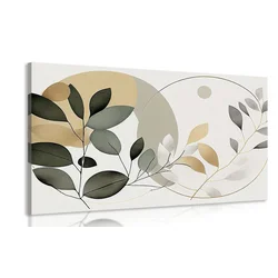 Slika boho listki v krogih - 40x30