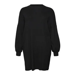 Vero Moda Curve Pletena obleka VMCNANCY črna