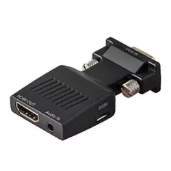 Fast asia adapter-konvertor VGA (M) - HDMI (Ž) plug in