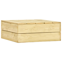 VIDAXL Vrtna miza 75x75x31 cm impregnirana borovina