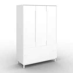 Bessagi Home omara Za Oblačila Marlo, Bela, Š. 148cm