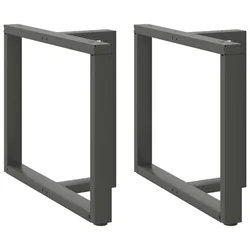 Noge za blagovaonski stol T-oblika 2 kom antracit 90x35x(72-73) cm čelik