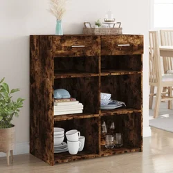 Komoda boja dimljenog hrasta 80x42,5x93 cm konstruirano drvo
