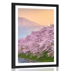 Plakat s paspartujem čudovita Japonska - 20x30 silver