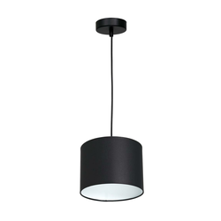 Luster na kablu ARDEN 1xE27/60W/230V prečnik 18 cm crna/bela
