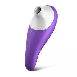 Stimulator za klitoris Robert, 13cm, Teget-beli