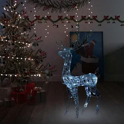 Akrilni ukrasni božićni sob 140 LED žarulja 120cm hladni bijeli