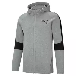 Puma EVOSTRIPE Core FZ Hoodie, muški duks, siva 585812