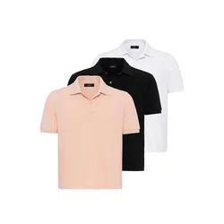 Antioch Majica Gianpietro rosé/črna/bela
