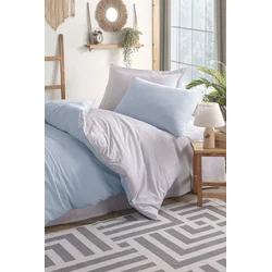 Lessentiel Maison Set posteljina Solid, 160x240 cm, Svetloplavi