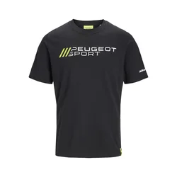 JACK & JONES Majica limeta / črna / bela