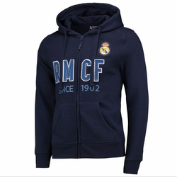 WEBHIDDENBRAND Real Madrid zip jopica s kapuco N°2 L plava