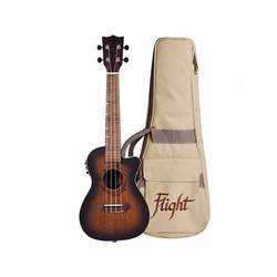 FLIGHT CONCERT UKULELE DUC380 CEQ Amber s torbo