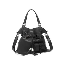Lancel Vrečasta torba Lancel Sac Seau M 1Er Flirt Noir/Argent črna