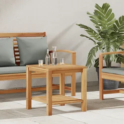 Kava Stol s pohranom Smeđa 45 x 45 x 45 cm Čvrsto teak drvo