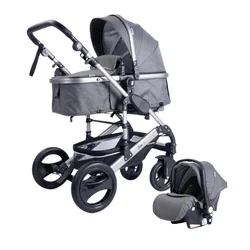 PUERRI Kolica za decu 3u1 PASSEGGINO siva