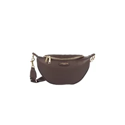 LANCASTER Paris Torba za čez ramo Lancaster Sac banane Zippé Dune Marron Foncé rjava