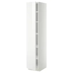 METOD Visoki element s policama, bela/Ringhult bela, 40x60x200 cm