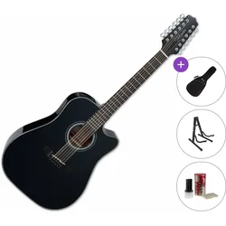Takamine GD30CE-12 Standard SET Black 12 strunska elektroakustična kitara